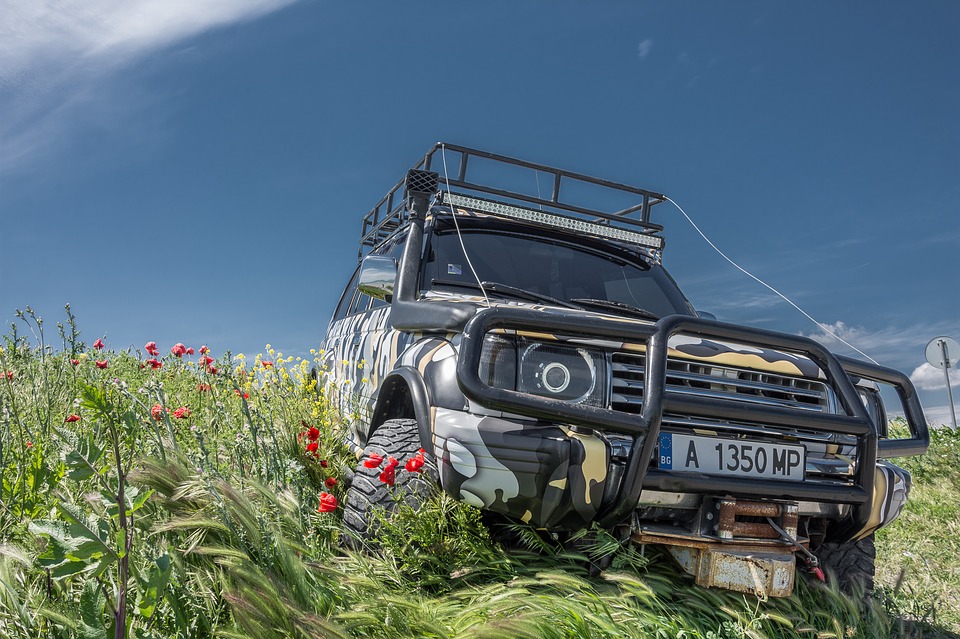 MItsubishi Pajero v terénu