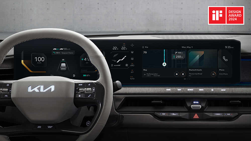 Interiér Kia EV9 - cena Designu iF