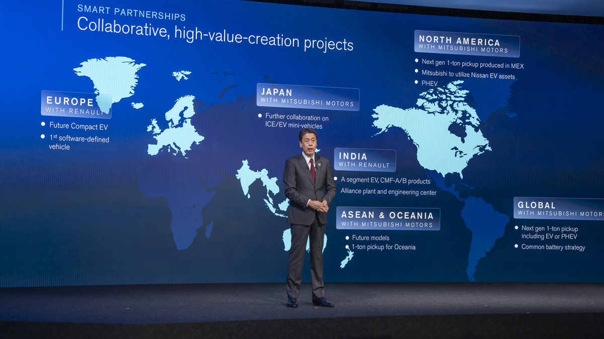 Nissan Arc - mapa a plány do budoucna