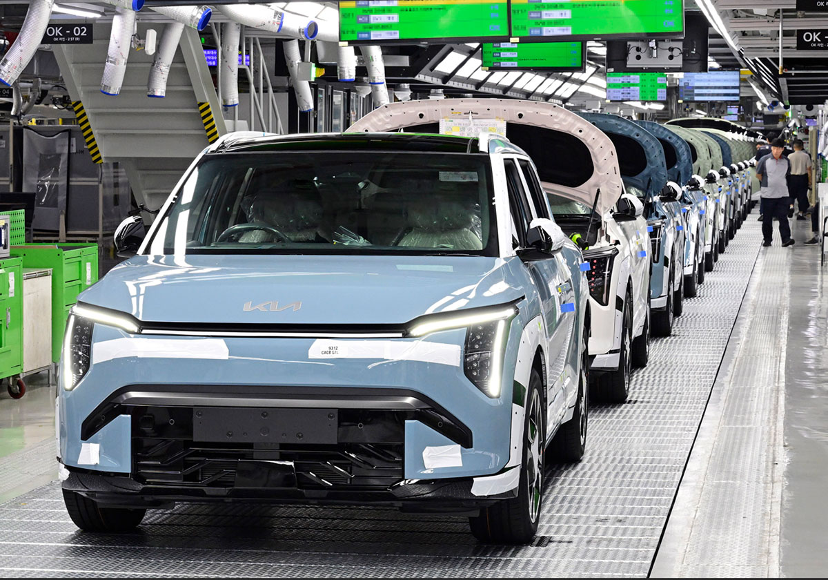 Výrobní linka elektrovozů - Kia Gwangmyong EVO